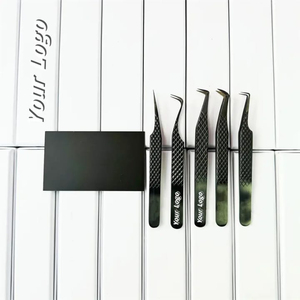 Pinzas profesionales de Extensión de pestañas de acero inoxidable con Nano Grip de diamante 45/75/90 grados punta puntiaguda antiestática duradera - Product Image 5