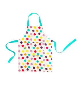 ผ้ากันเปื้อนผ้าฝ้ายลายขวางยาวถึงเข่าจากอินเดีย - Product Image 1