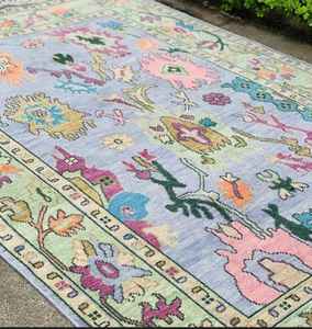 พรมทอมือปรับแต่งขนาดได้ทำด้วยมือลวดลายแอ็บสแตรกต์สวยงามและเซ็ตพรมหลากสีสดใส - Product Image 5