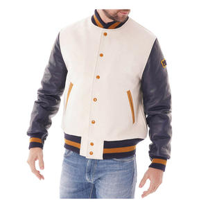 Veste de baseball d'hiver professionnelle 100% polyester, style luxueux, mode hiver, grandes tailles, design OEM, veste varsity à vendre - Product Image 2