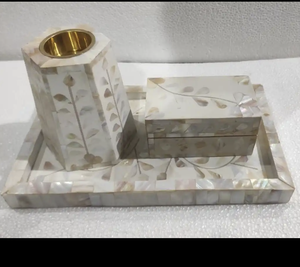 Bakhoor Burner Mop Inlay Wholesale Price Incense Holders Mother of Pearl <b>Bone</b> Inlay Bakhoor Burner from India - Product Image 1