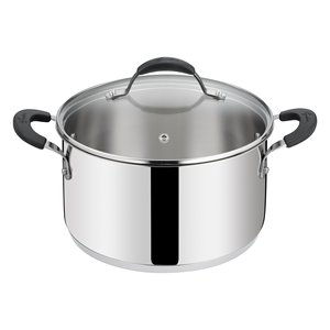 Casseruola Inox (18cm) fonda con coperchio TEMPRA Cromo lucido 012896031618 - Product Image 1