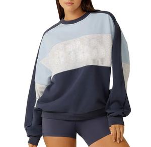 Sudadera de Cuello Redondo para Mujer, de Poliéster/Algodón, Personalizada, Unisex, Holgada, Tejida, Gruesa, para Invierno - Product Image 1