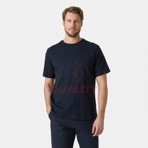 Camiseta de algodón grueso, diseño de logotipo personalizado, ropa urbana premium en blanco, servicio de fabricación OEM, resistente y duradera - Product Image 1