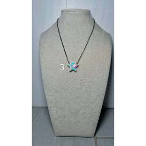 Collier religieux Johnny Dixon en argent sterling avec cristaux de moissanite et <span class=keywords><strong>topaze</strong></span>, serti clos, breloques numérotées, cadeau - Product Image 6