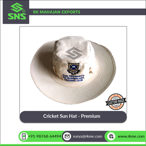 Boucles de lunettes de soleil en tissu de coton polyester et doublure de serviette douce à l'intérieur du chapeau de soleil de cricket pour enfants et adultes-Premium à prix raisonnable - Product Image 2