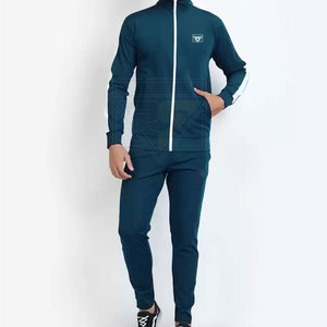 Chaqueta con capucha y cremallera deportiva de moda para hombre de alta calidad y chándal con cremallera para correr, chándales con rayas laterales para hombre - Product Image 1