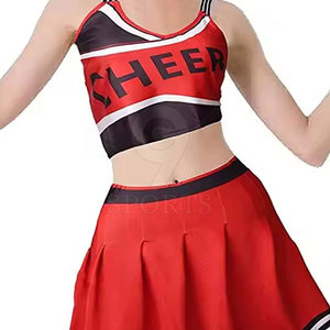 Ensemble d'uniformes de joie pour femmes avec jupe douce et haut assorti pour la formation et les performances Uniforme de pom-pom girl - Product Image 5