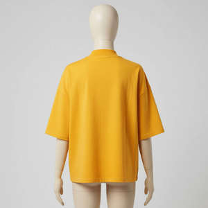 Ropa Urbana Personalizada de Fabricante, Tejido de Punto de 240g, 100% Algodón, Impresión por Transferencia de Calor, Ecológica, Gruesa, Hombros Caídos, Estilo Holgado - Product Image 2