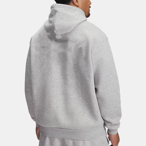 Men's Premium Quality Fleece Thick Heavy Polyester/Cotton Regular Fit Half <b>Zip</b> <b>Hooded</b> Digital Embroidered Solid Winter - Product Image 6