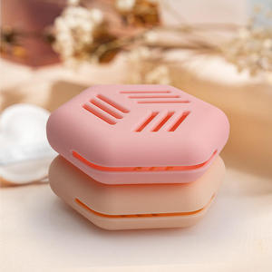 Estuche de silicona portátil transpirable y antiincrustante para brochas de maquillaje y polvos, modelo huevo, para almacenamiento de brochas de maquillaje en seco y húmedo, ideal para viajes internacionales. - Product Image 4