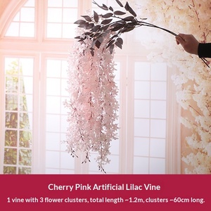 Venta al por Mayor Transfronteriza de Guirnalda de Lirios Artificiales Ecológicos de 120 cm para Decoración de Interiores en Bodas, Hoteles, Navidad y Año Nuevo - Product Image 2