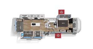 สภาพสมบูรณ์แบบ รถบ้านมือสองปี 2021 Forest River Wildcat 336RLS - Product Image 3