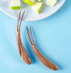 Wood Kids Fruit fork Home and Kitchen Natural <b>Tableware</b> Reusable Wooden Fruits Fork Wholesale Price - Product Image 6
