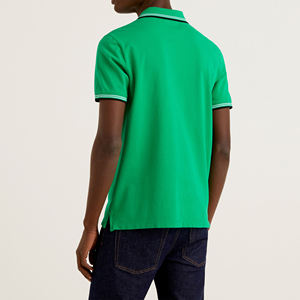 Hombres fabricados profesionalmente para camisa Polo Nueva llegada con bajo MOQ Patrón sólido Servicios OEM para cuello de polo - Product Image 6