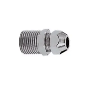 Affordable Prices CP Connector with Brass Metal 1/2" X 3/8" Size Chrome Plated Finished Connector For Pipe Fitting Uses