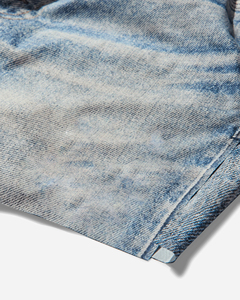 2026 Eco-Friendly Quick Dry High Waist <b>Button</b> Fly Denim <b>Jeans</b> Streetwear Hip Hop Casual Fashion Men Regular Board Shorts Cropped - Product Image 4