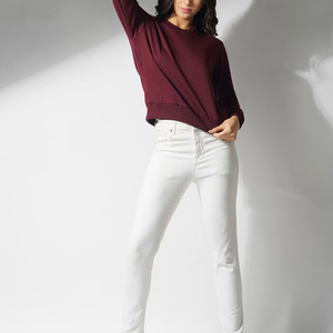 Sudadera con capucha de alta calidad, sudaderas extragrandes de manga larga, Invierno 2025, insignia frontal de tasa de venta al por mayor OEM transpirable para mujer - Product Image 3