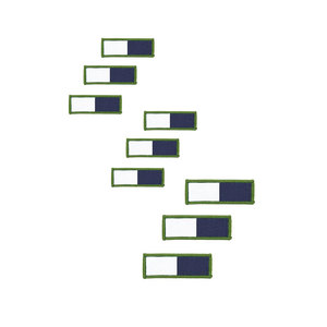 Signals TRF Hook-Loop Backing X3 TRF Pack Azul y blanco Mejor Venta de color personalizado Cantidad a granel Insignias TRF - Product Image 1