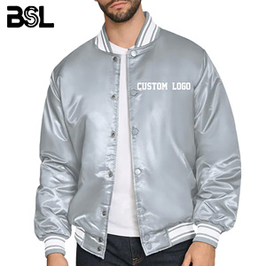 Chaqueta de bombardero de Universidad personalizada unisex, chaqueta de deportes de invierno de satén bordado con apliques completos con logotipo de equipo, diseño Letterman - Product Image 3
