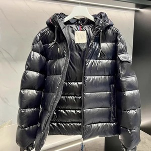 Veste matelassée rétro chaude et ample, couleur unie, fermeture éclair, imperméable, basique, automne-hiver, personnalisable, style streetwear - Product Image 1