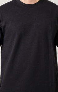 Recién llegado 2025 camiseta para hombre 100% algodón ajuste holgado personalizado 3D puff impreso logo color negro sólido cómoda camiseta para hombre - Product Image 3