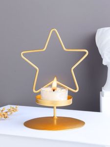 Porte-bougie moderne en métal doré en forme de croissant de lune, idéal pour le Ramadan, les mariages, les centres de table, la décoration de la maison, idée artistique - Product Image 6