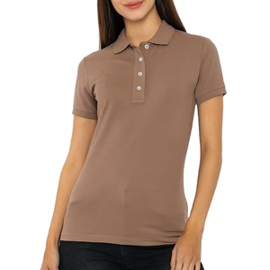 Venta caliente marrón mujer Polo Camiseta 100% poliéster elegante y cómodo Slim Fit Polo camiseta Mujer en Nurak en 2025 - Product Image 1