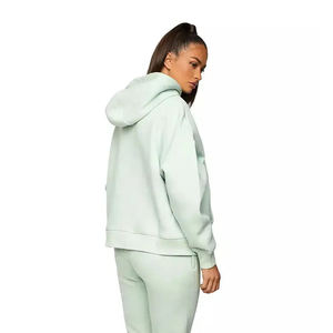 Women's Solid Color Fleece Hoodie Soft Warm Pullover Long Sleeve Casual Comfy <b>Matching</b> <b>Jogger</b> <b>Set</b> Autumn Custom Front Breathable - Product Image 2