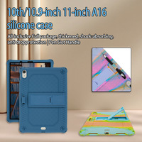 Nouvelle coque de protection intégrée antichute en silicone avec airbag pour iPad A16 11 pouces, design tendance, imprimé UV, coffret cadeau 2026