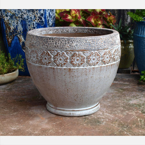 Poterie de vitrage en argile céramique de style unique du Viet Nam pour la décoration intérieure et les jardinières de jardin de fleurs en plein air - Product Image 3