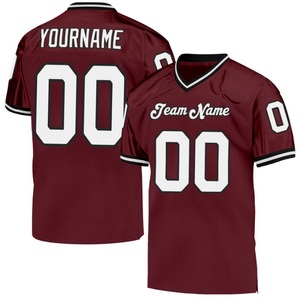 Camiseta de fútbol americano bordada de 8 paneles personalizada de calidad de tendencia para jóvenes y universitarios 7 V 7 jugadores de bandera diseño transpirable - Product Image 1