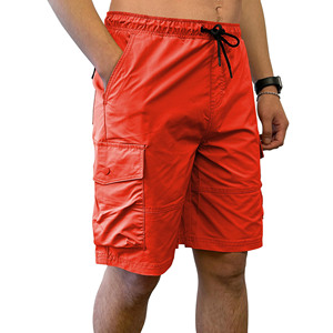 กางเกงขาสั้นผ้ายืดสำหรับผู้ชาย, กางเกงเอวยืดทรงสปอร์ตวินเทจเรียกว่าเป็นแสงแดดทำให้ซีดจาง - Product Image 2