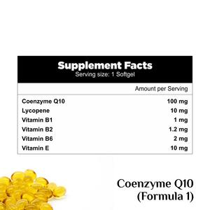 Coenzima Q10 de la Mejor Calidad, Suplemento Dietético Antioxidante, Certificado GMP, Cápsulas Blandas, Fórmula para el Cuidado de la Salud, Venta al Por Mayor, OEM, ODM - Product Image 2