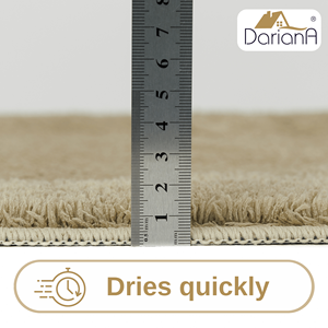 Tapis de bain DarianA Premium moderne, écologique, lavable, antidérapant avec dos en caoutchouc antidérapant, épaisseur moyenne, 100% polyester - Product Image 6