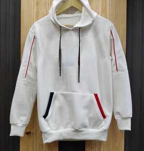 Sweat à capuche 100% coton biologique personnalisable, respirant, imperméable, anti-froissement, logo brodé sur le devant, tricotage pour l'hiver - Product Image 6