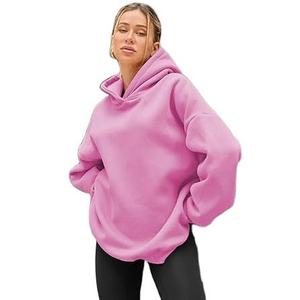 Women's Casual Fashion Solid Color Long Sleeve Hoodie with <b>Drop</b> Shoulder Acid Wash and Tie Dye Techniques for Winter - Product Image 5