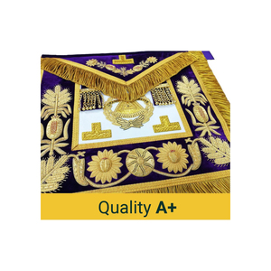 Tablier maçonnique maître maçon passé avec broderie d'or Tablier maçonnique maître de conception personnalisée - Product Image 3