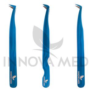 Pince à cils en microfibre d'acier inoxydable, pointe fine, outil de précision pour les extensions de cils en volume et en méga volume - Product Image 2