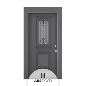 Puertas de Seguridad Personalizables ABSDOOR PARISIENNE para Hoteles, Acero Inoxidable de Lujo, Aislamiento Térmico, Vidrio Irrompible, Turquía - Product Image 1