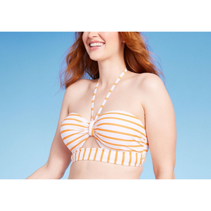 Shade Shore Haut de bikini femme à découpe, style bandeau, ensemble 2 pièces, Taille L/XL, Orange, légèrement doublé, Premium, respirant, pour la baignade - Product Image 2