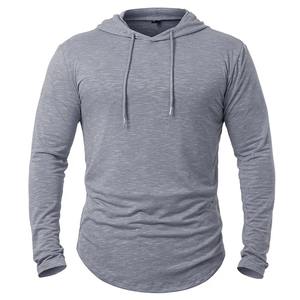 Sudadera atlética para hombre, capucha, manga larga, punto ligero, impresión Digital para gimnasio, correr, Jersey informal para otoño - Product Image 2