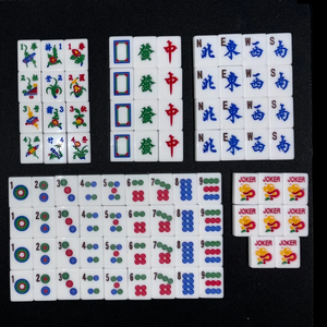 ชุดไพ่นกกระจอกสีอะคริลิกแบบกำหนดเองพิมพ์โลโก้แกะสลักลายเฉพาะประเทศสิงคโปร์มาเลเซียจีนอเมริกัน - Product Image 5