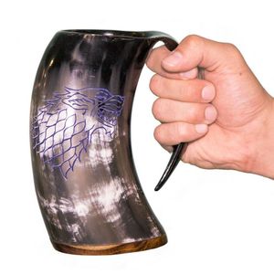 ASSISTANT HORN MUGS INDIA FACTORY PRODUITS ARTISANAUX Tasse à boire en corne Nouveau design Corne naturelle Original Viking Drinking - Product Image 2