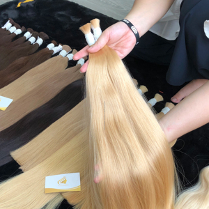 Extensiones de cabello humano ruso y vietnamita de grado Remy al por mayor, paquetes a granel, envío gratis, modelo de peluca India cruda, precio al por mayor - Product Image 1