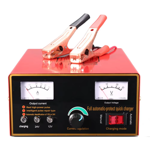 Chargeur de batterie de voiture et de moto de haute qualité 12-24v avec affichage LED et pince de borne pour batteries de voiture - Product Image 4