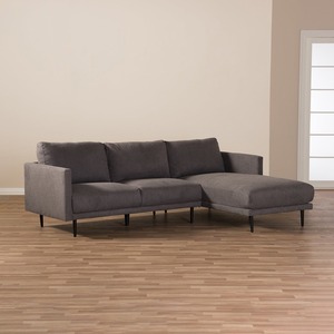 Sofá Esquinero en Forma de L Contemporáneo SFL68009 con Cubierta de Tela y Base de Metal - Product Image 2