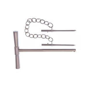 Retracteur à broche Charnley, poignée en T, 2 lames longues, manuel, en acier inoxydable, ensemble de rétracteurs chirurgicaux orthopédiques, certifié CE, SURGIGYNE - Product Image 3