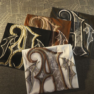 Nuova T-Shirt Oversize con Stampa 3D in Rilievo, Streetwear Invernale, Logo Personalizzato, Maglietta in Cotone con Stampa in Rilievo per <span class=keywords><strong>Uomo</strong></span> - Product Image 3