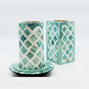 Brûleur d'encens Bakhoor Mabkhara en os incrusté durable R M INTERNATION avec design et logo personnalisés, style moderne, utilisation toute saison - Product Image 2